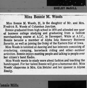 Miss Bonnie M. Woods